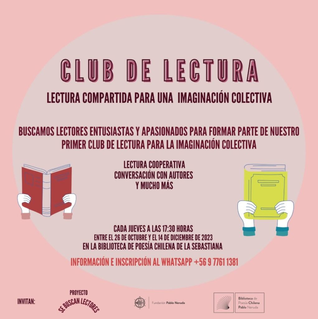 Club de lectura en la Biblioteca de Poesía Chilena de la Casa Museo La ...